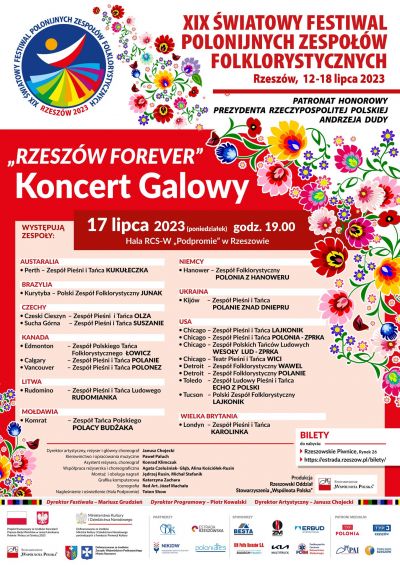 XIX Światowy Festiwal Polonijnych Zespołów Folklorystycznych - Koncert Galowy